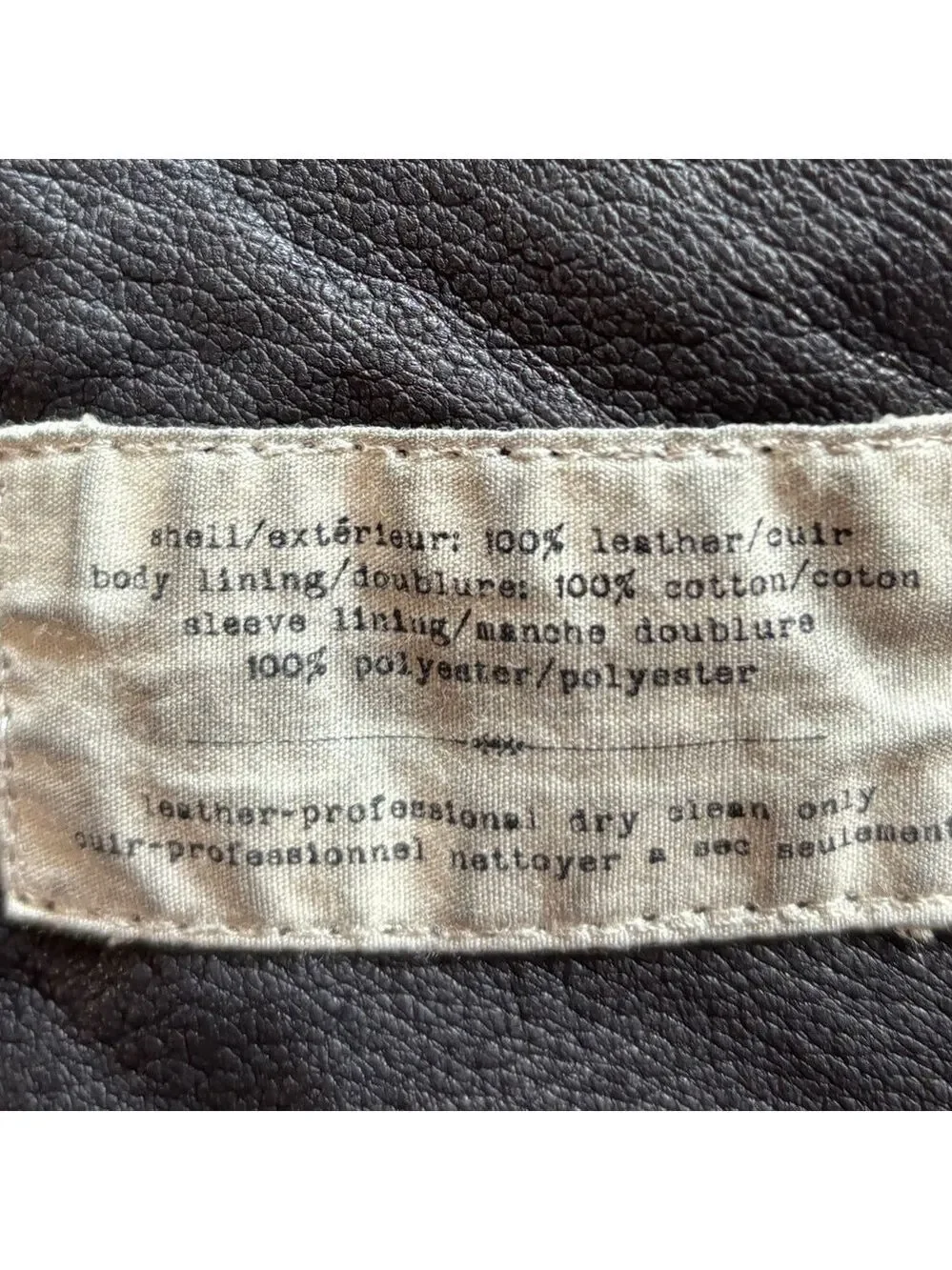 Anthropologie Cartonnier Black Leather Jacket Small